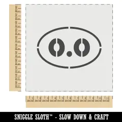 0.0 Funny Marathon Runner Wall Cookie DIY Craft Reusable Stencil