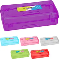 Enday Multipurpose Ruler Length Utility Box Purple