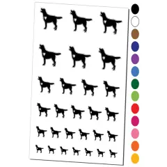 Labrador Retriever Dog with Heart Temporary Tattoo Water Resistant Fake Body Art Set Collection Yellow