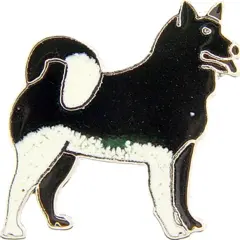 Malamute Pin 1"