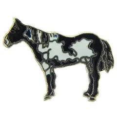 Pinto Horse Pin 1"