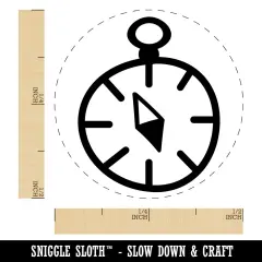 Compass Doodle Self-Inking Rubber Stamp for Stamping Crafting Planners Lime Green