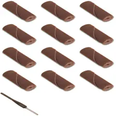 Jewelers Cartridge Rolls 1x1/2" 6 Medium, 6 Coarse Grit & 1 Mandrel 1/8" Shank