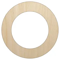 Circle Outline Unfinished Wood Shape Piece Cutout for DIY Craft Projects