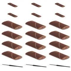 18 Jeweler Polishing Cartridges Fine, Medium & Coarse Grit & 3 Threaded Mandrels