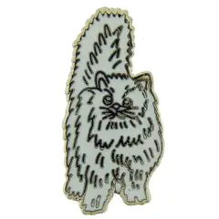 Persian Cream Cat Pin 1"
