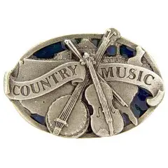 Country Music Pin Pewter Pin 1"