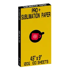 100 Sheets Sublimation Paper for 15oz Mugs 4" x 9.5" for 15 oz mugs For Any Inkjet Printer with Sublimation Ink