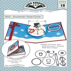 Karen Burniston Dies-Snowman Twist Circle Pop-Up
