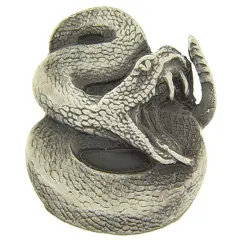 Rattle Snake Pin Pewter 1"