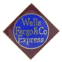 Wells Fargo & Co. Express Railroad Pin 1"