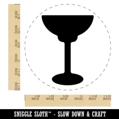 Margarita Glass Self-Inking Rubber Stamp for Stamping Crafting Planners Black