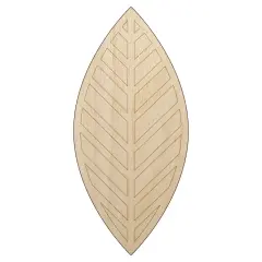Cute Leaf Unfinished Wood Shape Piece Cutout for DIY Craft Projects