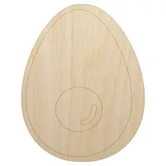 Avocado Symbol Unfinished Wood Shape Piece Cutout for DIY Craft Projects