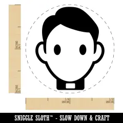 Occupation Father Priest Minister Icon Self-Inking Rubber Stamp for Stamping Crafting Planners Fuchsia