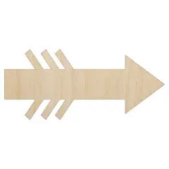 Fun Arrow Unfinished Wood Shape Piece Cutout for DIY Craft Projects