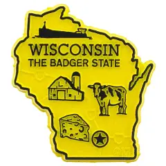 Wisconsin Refrigerator Magnet 2"