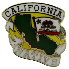 California Native Pin 1"