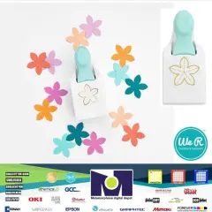 We R Memory Keepers Embossing Punch - Tropical Flower Theme 60000540 by American Crafts