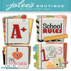 Jolee's Boutique Stitched Notebook Paper Words Dimensional Stickers