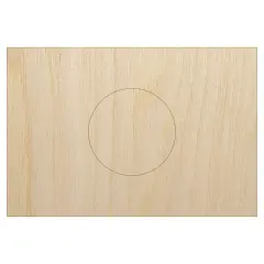 Japan Flag Unfinished Wood Shape Piece Cutout for DIY Craft Projects