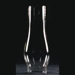 Clear Glass Lamp Chimney, Replacement Hurricane Globe Measures 1 1/4 inch Diameter Base x 4 1/2 inches High for Oil or Kerosene Lanterns