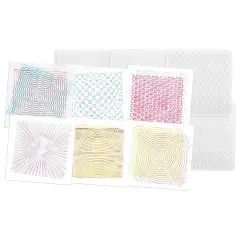 Optical Illusion Rubbing Plates, 6 Per Pack, 2 Packs