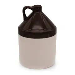 Ohio Stoneware Whiskey Jug with Brown Top - 1 Gal