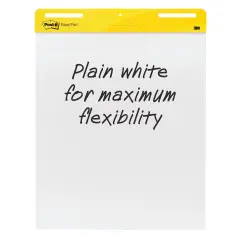 Super Sticky Easel Pad, 25" x 30", White, 30 Sheets/Pad, 2 Pads