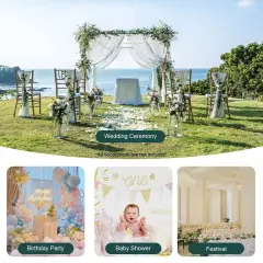 9.8x9.8FT Wedding Arch Metal Stand Backdrop Flower Balloon Frame Party Event
