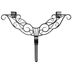 Adjustable Wreath Hanger for Door - Antler Black