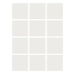 Dry Erase Stickables with Dry Erase Marker, White, 4" x 4", 12 Per Pack, 4 Packs