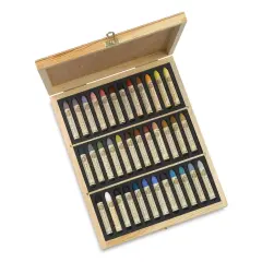Sennelier Oil Pastel Set - Plein Air Set, Wood Box, Set of 36