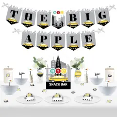 Big Dot of Happiness NYC Cityscape - DIY New York City Party Signs - Snack Bar Decorations Kit - 50 Pieces