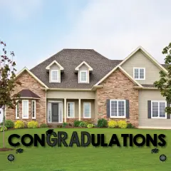 Big Dot of Happiness Graduation Cheers - Yard Sign Outdoor Lawn Decorations - Graduation Party Yard Signs - ConGRADulations