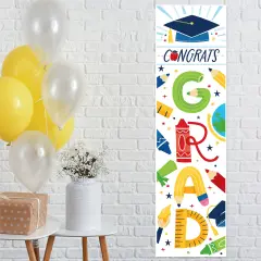 Big Dot of Happiness Elementary Graduation Party Door Decoration - Vertical Banner