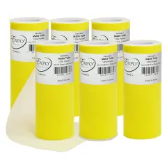 Pack of 6 Decorative Matte Tulle Spool of 6 Inch X 25 Yards Yellow