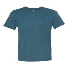 BELLA + CANVAS&reg; Crewneck Short Sleeve Triblend Tee Steel Blue