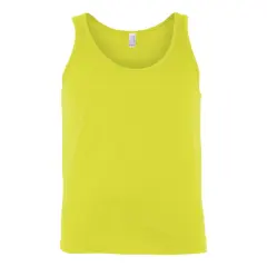 BELLA + CANVAS&reg; Heather CVC Crew Neck Tank Top - 3480CVC Neon Yellow