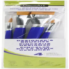 DecoArt Designer Series Brushes-Basecoat Set