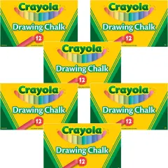 Multipack of 6 - Crayola Drawing Chalk-12/Pkg