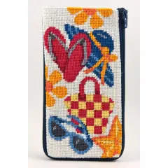 Eyeglass Case - Beach Accessories - Needlepoint Kit Multicolor