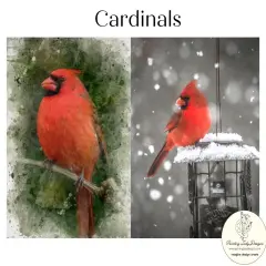 Cardinals - Art Papers for Decoupage Crafting and Multi Media