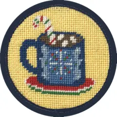 Alice Peterson Stitch-Ups Needlepoint Ornament Kit - Hot Cocoa Multicolor