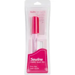 Sewline Water-Soluble Fabric Glue Pen W/Refill-Blue