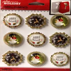 Jolee's Boutique Holiday Baubles Repeat Pebble Dimensional Stickers Embellishments
