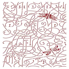 Stamperia Stencil G 8.27"X11.69"-Dragonfly, Romantic Garden House