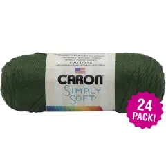 Multipack of 24 - Caron Simply Soft Solids Yarn-Dark Sage