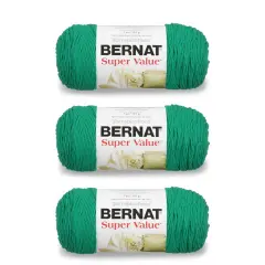 Bernat Super Value Kelly Yarn - 3 Pack of 198g/7oz - Acrylic - 4 Medium (Worsted) - 426 Yards - Knitting/Crochet