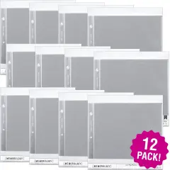Multipack of 12 - American Crafts Page Protectors Top-Loading 12"X12" 10/Pkg-(1) 12"X12" Pocket
